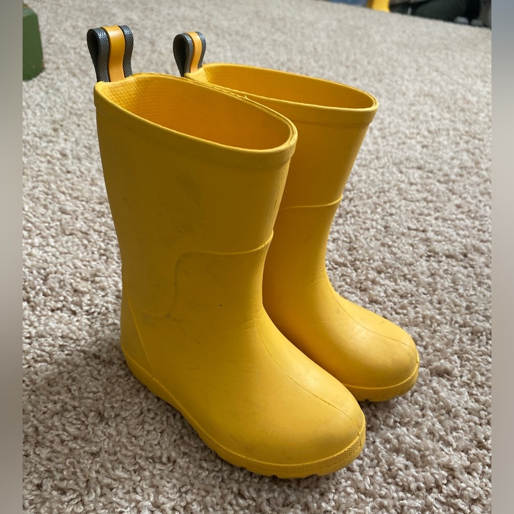Toddler Totes Rain Boots - Yellow size T5-T6